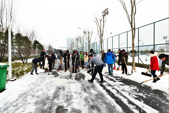 一場雪，體育中心美得不要不要的 但最美的風(fēng)景還是他們(圖13)